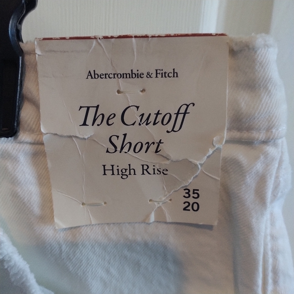 Abercrombie & Fitch The Cutoff Short High Rise White Plus size 35 - Picture 3 of 11